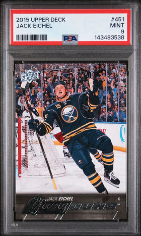 2015 Upper Deck Series Two Young Guns Rookie Jack Eichel RC PSA 9