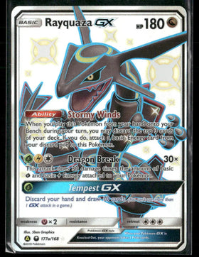 2019 Pokemon Alternate Art Promos Rayquaza GX 177a/168