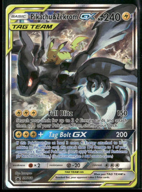 2019 Pokemon Sun & Moon Promo Pikachu & Zekrom GX SM168