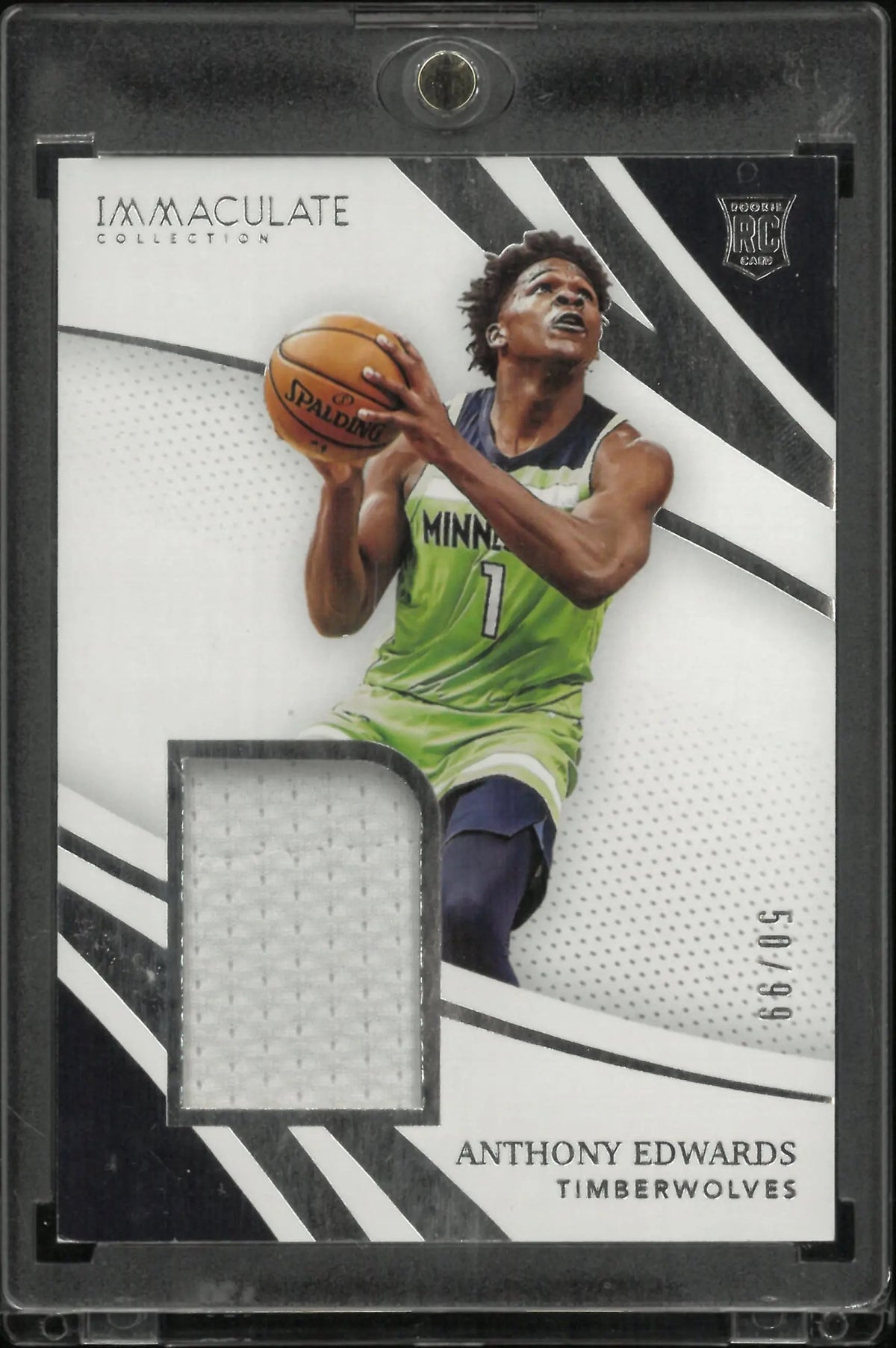 2020-21 Panini Immaculate Collection Patch Rookie Anthony Edwards /99 RC