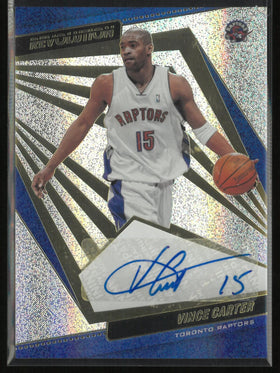 2021-22 Panini Revolution Autograph Vince Carter Auto Sand Glitter