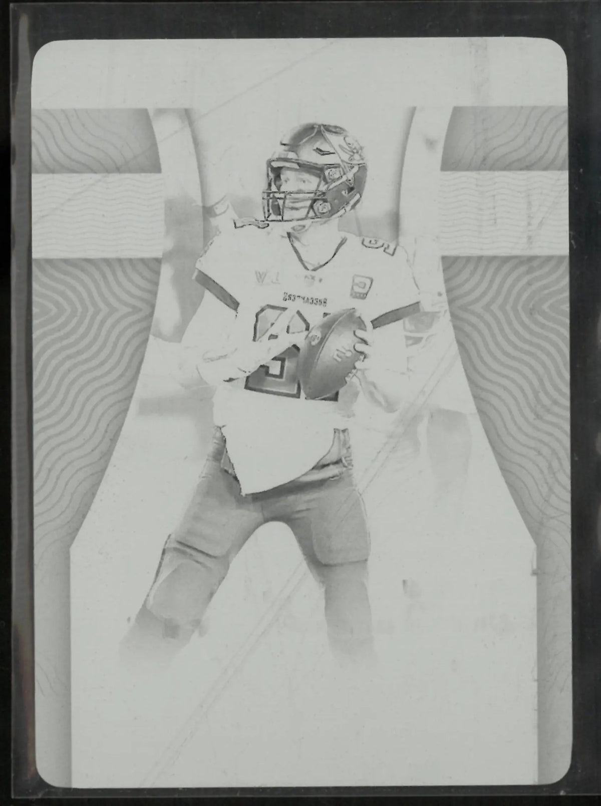 2022 Panini Chronicles National Treasure Tom Brady Treasure Moments Black Plate 1/1