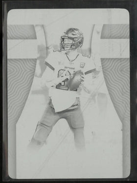 2022 Panini Chronicles National Treasure Tom Brady Treasure Moments Black Plate 1/1