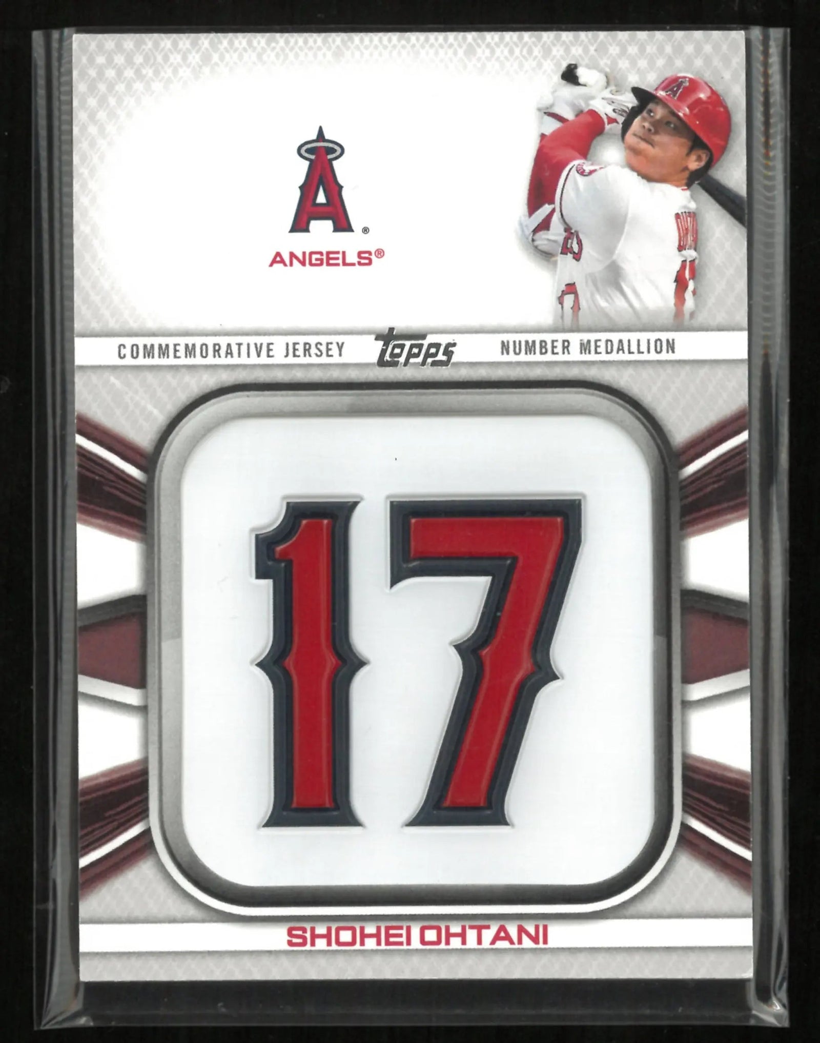 2022 Topps Player Jersey Number Medallion Card Shohei Ohtani