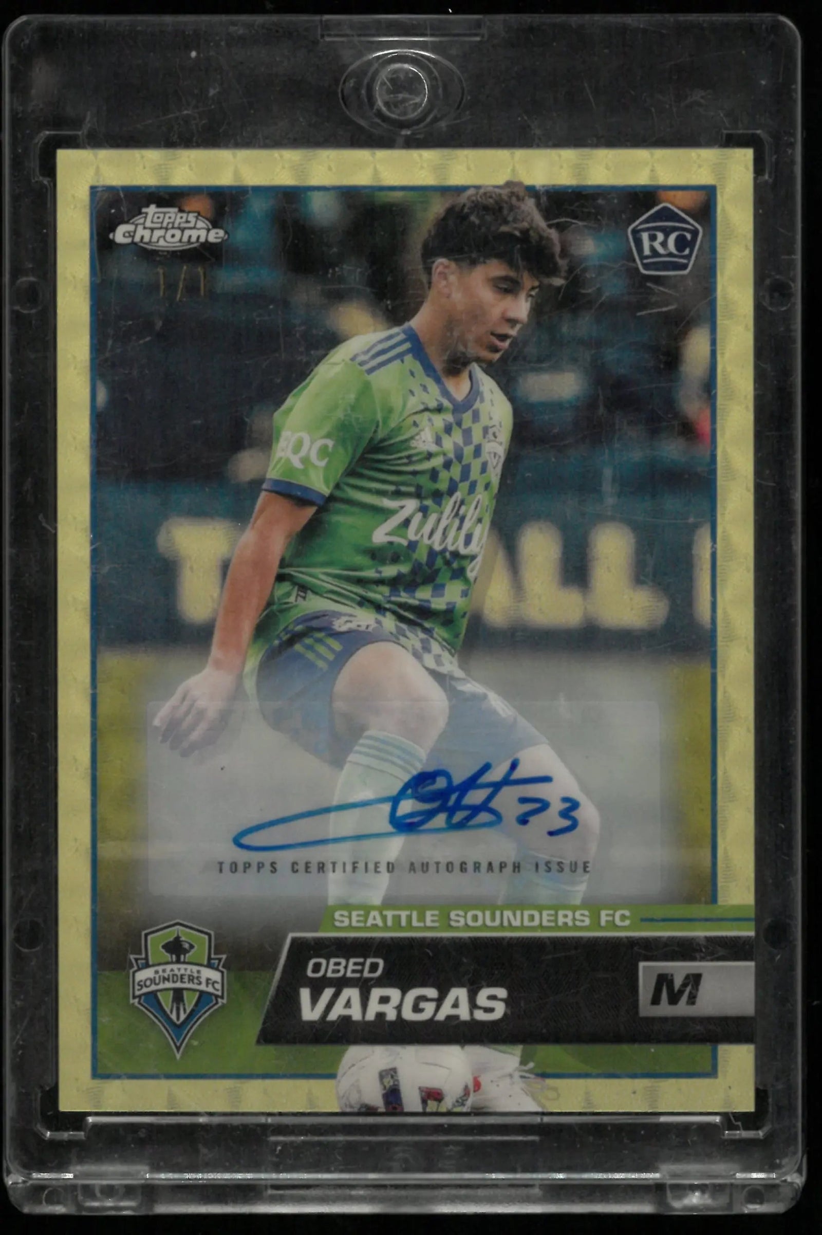 2023 Topps Chrome Rookie Obed Vargas Autograph Auto RC Gold /1