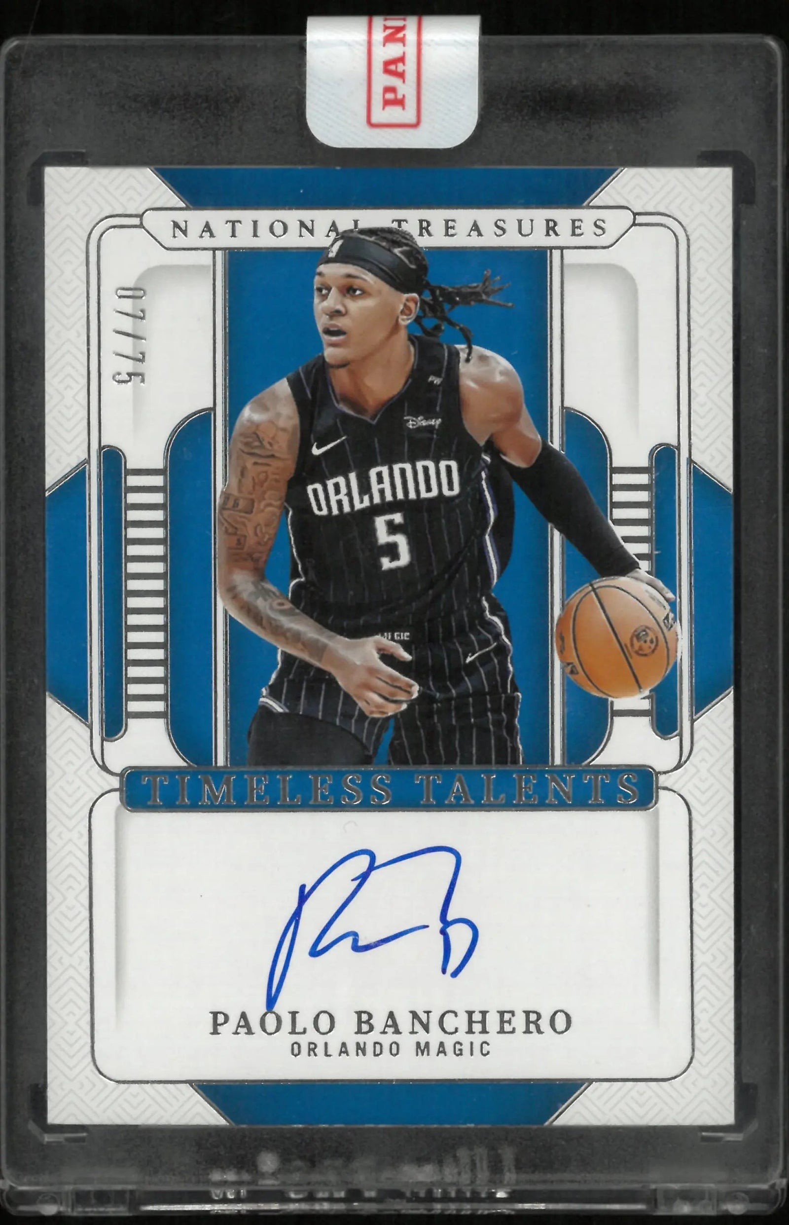2024-25 National Treasures Timeless Talents Auto Paolo Banchero /75