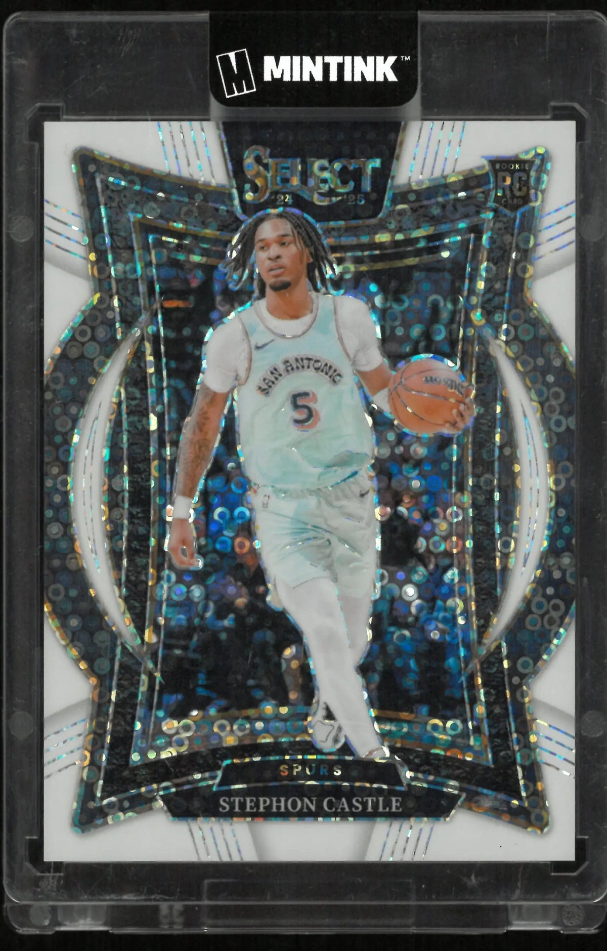 2024-25 Panini Select Concourse Stephon Castle RC Rookie White /75