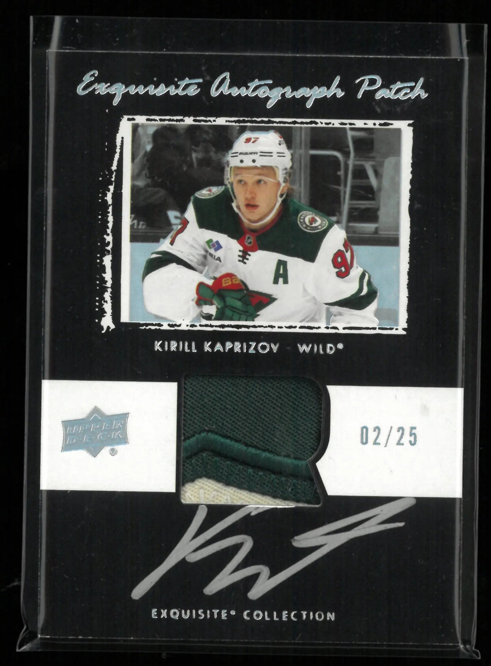 2024-25 Upper Deck Exquisite Autograph Patch Kirill Kaprizov Auto /25