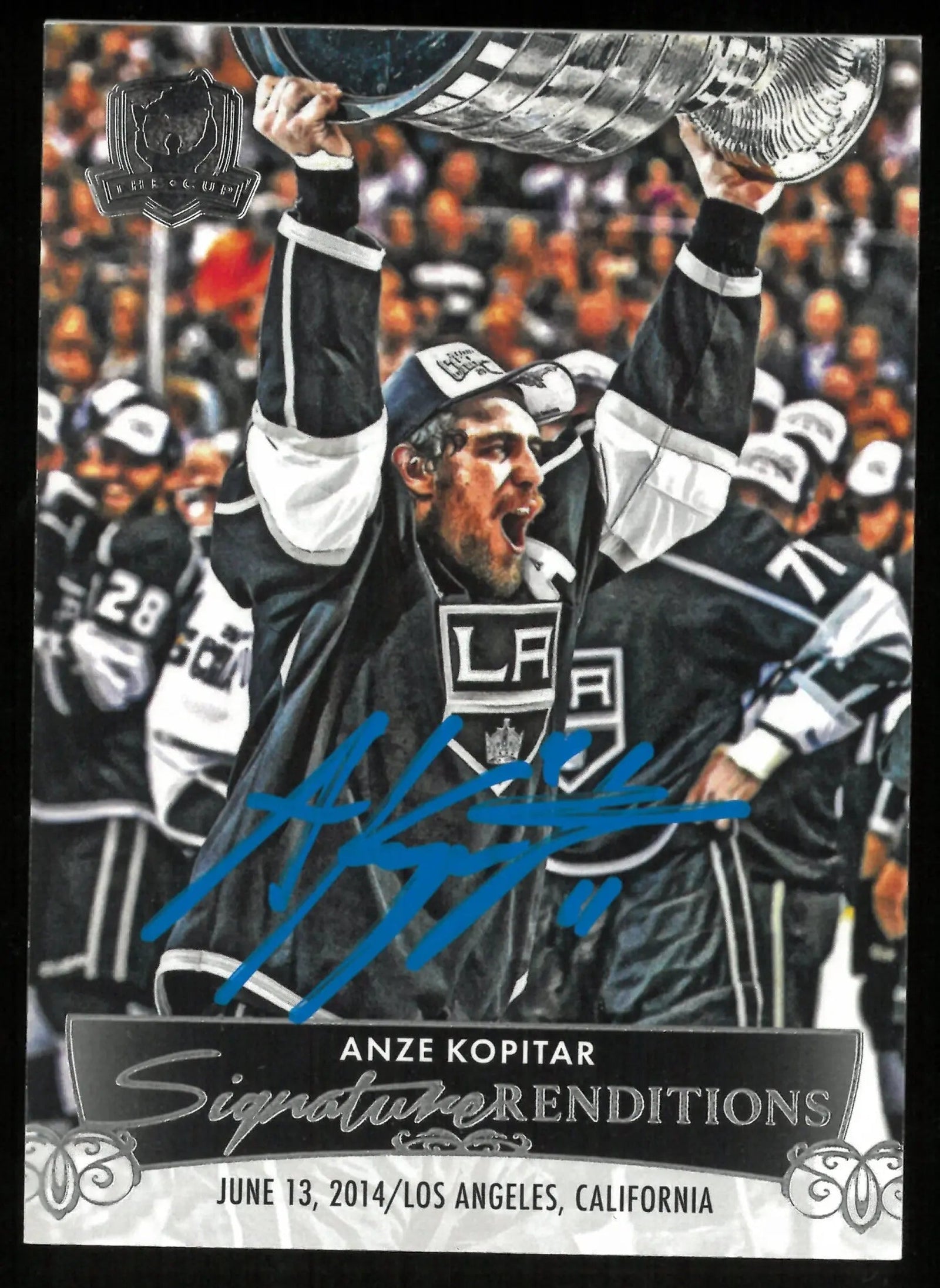 2024-25 Upper Deck The Cup Anze Kopitar Signature Renditions Auto