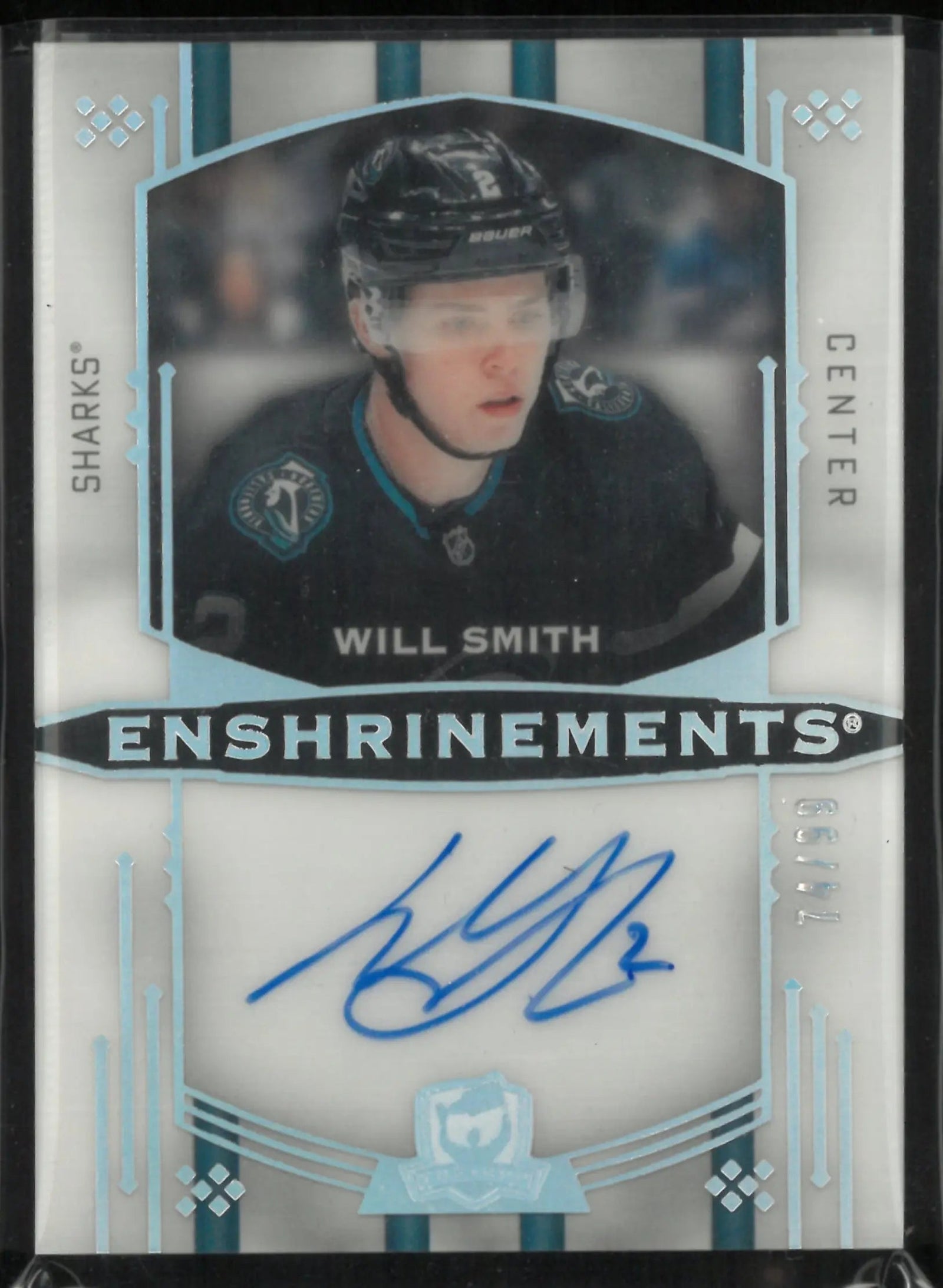 2024-25 Upper Deck The Cup Enshrinements Will Smith Autograph /99