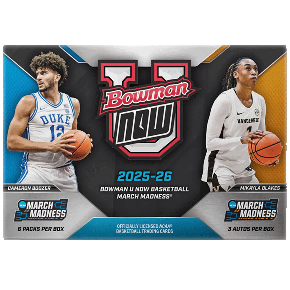 2025/26 Bowman University Now March Madness Basketball Hobby Box
