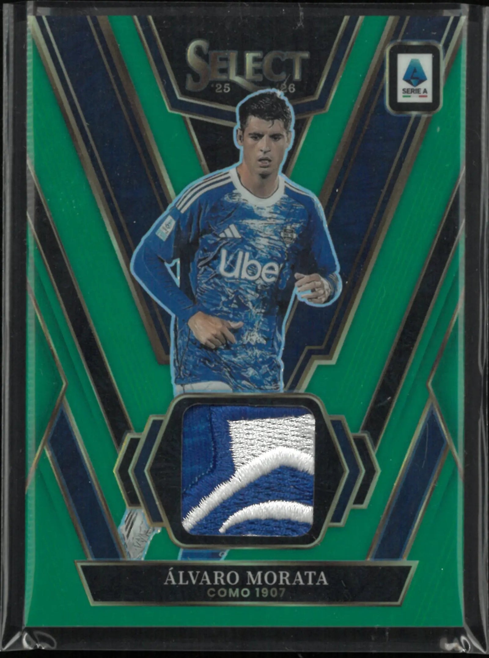 2025-26 Panini Select Select Swatches Alvaro Morata Patch Green /5