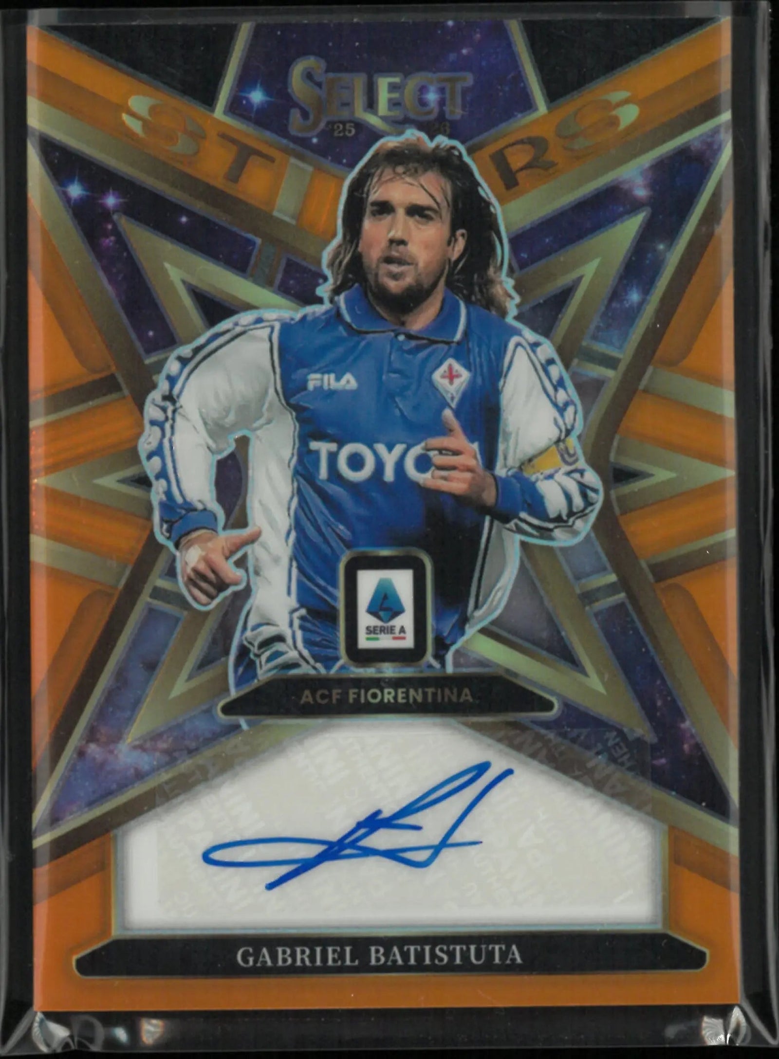 2025-26 Panini Select Stars Gabriel Batistuta Autograph Auto Orange /25