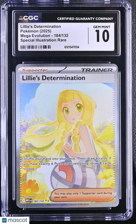 2025 Pokemon MEG Special Illustration Rare Lillie's Determination 184/132 CGC 10