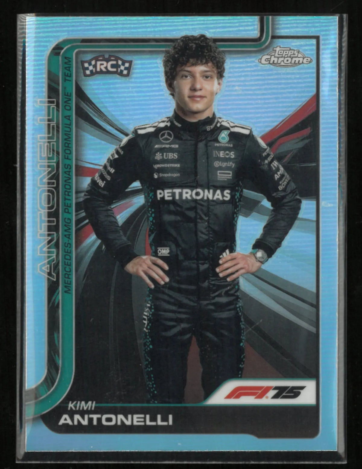 2025 Topps Chrome F1 75 Kimi Antonelli Rookie RC