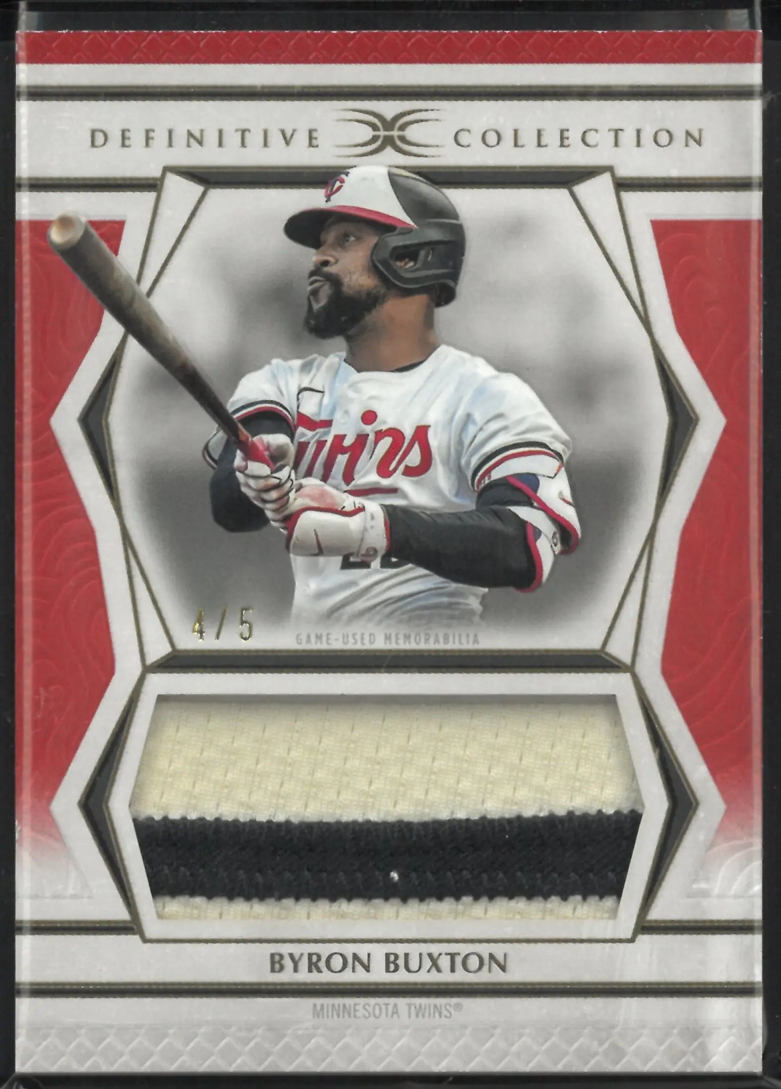 2025 Topps Definitive Jumbo Patch Relic Byron Buxton /5