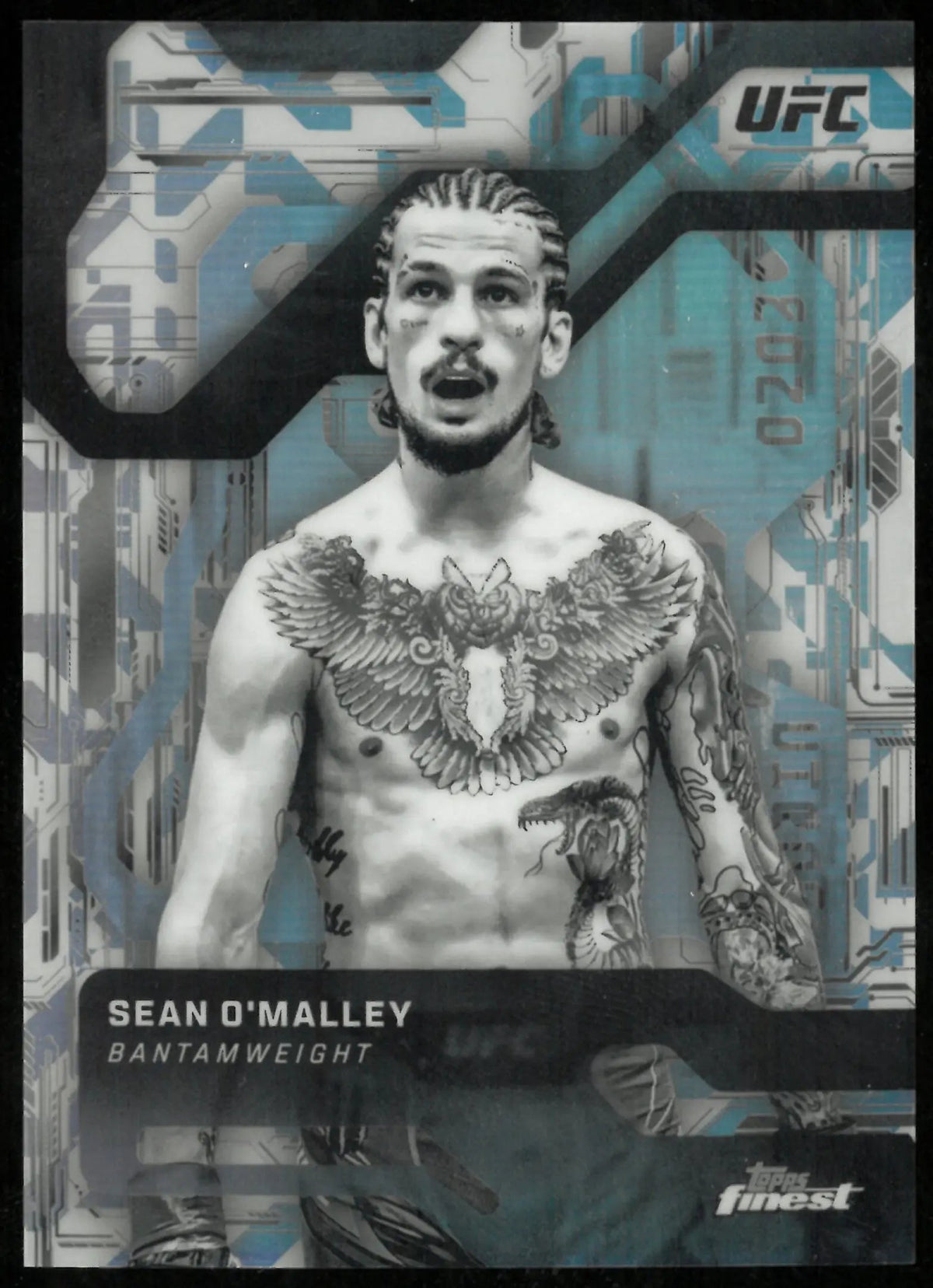 2025 Topps Finest UFC Monochrome Sean O'Malley SSP