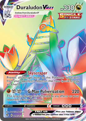 Duraludon Vmax 219 203 Evolving Skies Holofoil