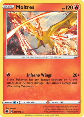 Moltres 21 172 Brilliant Stars Holofoil