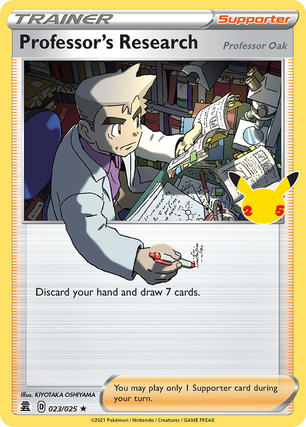 Professor's Research Professor Oak 23 25 Celebrations Holofoil