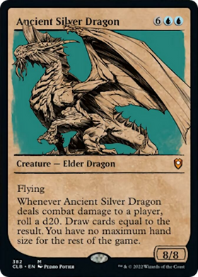 Ancient Silver Dragon (CLB-382) - Commander Legends: Battle for Baldur's Gate: (Showcase)