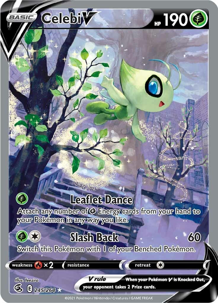 Celebi V (Alternate Full Art) - 245/264 - (SWSH08: Fusion Strike)
