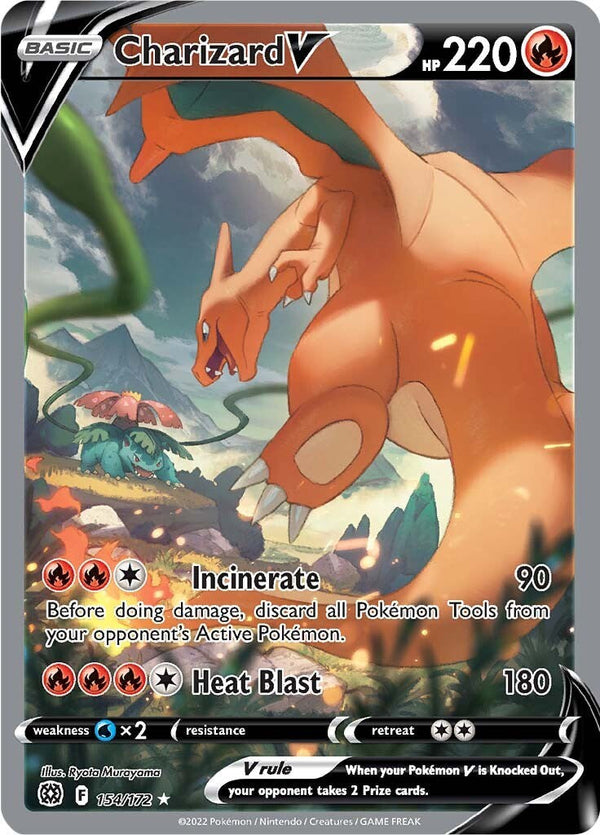 Charizard V (Alternate Full Art) - 154/172 - (SWSH09: Brilliant Stars)