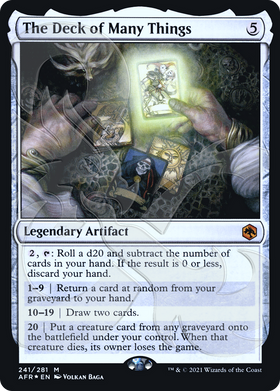 The Deck of Many Things (AFR&-241A) - Adventures in the Forgotten Realms Promos Foil