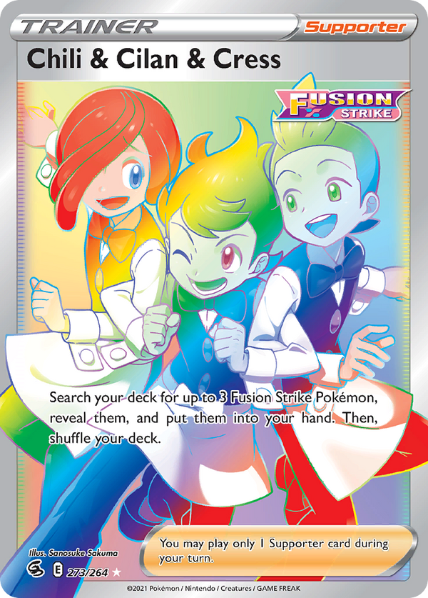 Chili Cilan Cress 273 264 Fusion Strike Holofoil