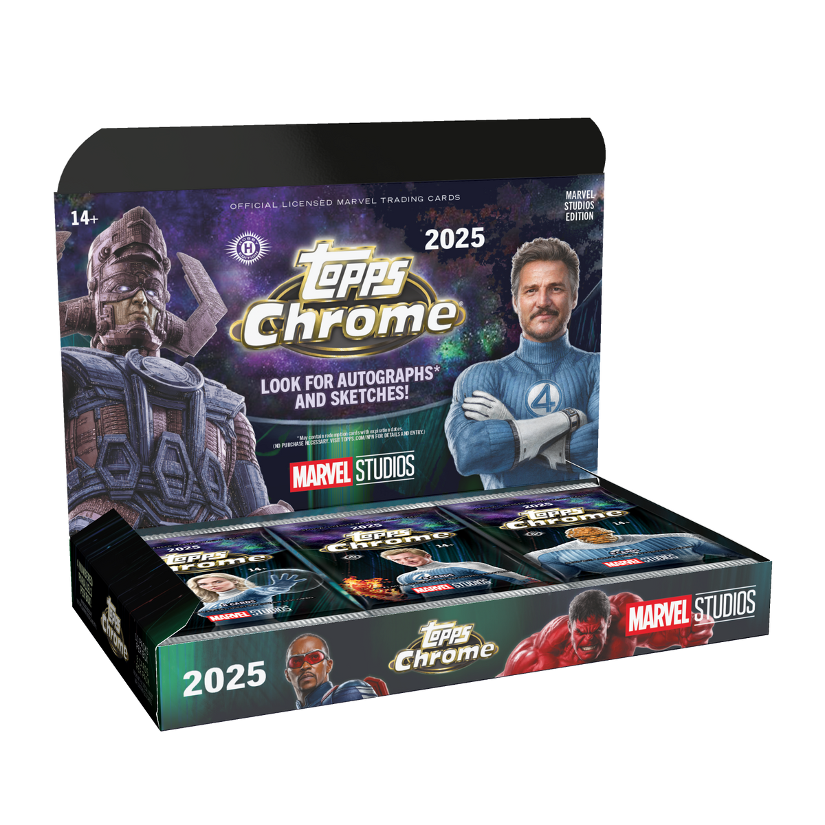 2025 Topps Marvel Studios Chrome Hobby 8 Box Case
