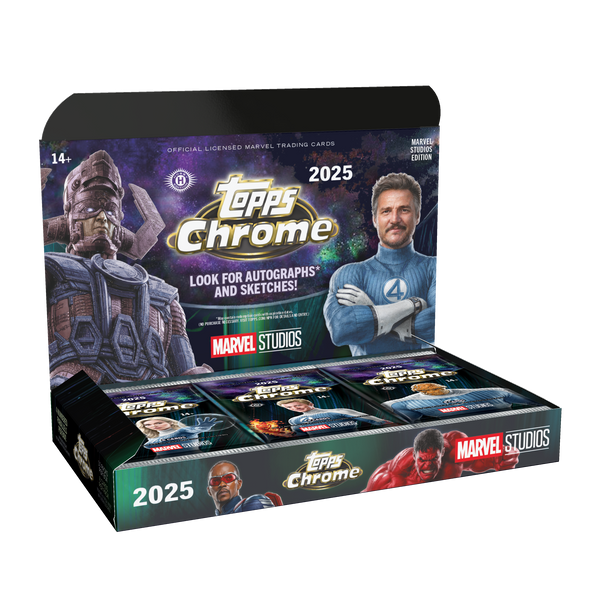 2025 Topps Marvel Studios Chrome Hobby 8 Box Case