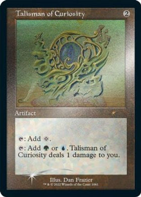 Talisman of Curiosity (Retro Frame) (Foil Etched) (SLD-1061) - Secret Lair Drop Series Foil