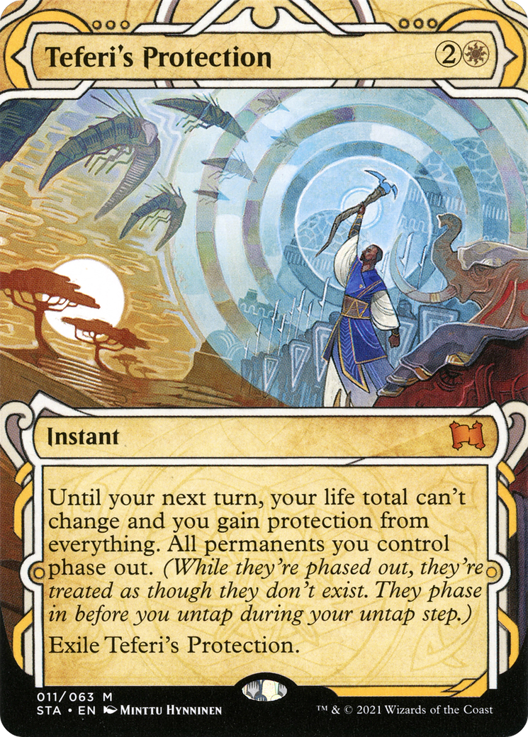 Teferi's Protection (STA-011) - Strixhaven Mystical Archive: (Showcase) (Borderless) Foil