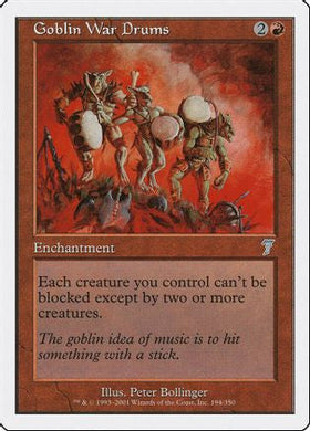 Goblin War Drums (7ED-194) - 7th Edition Foil