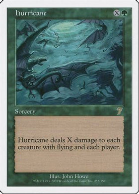 Hurricane (7ED-252) - 7th Edition Foil