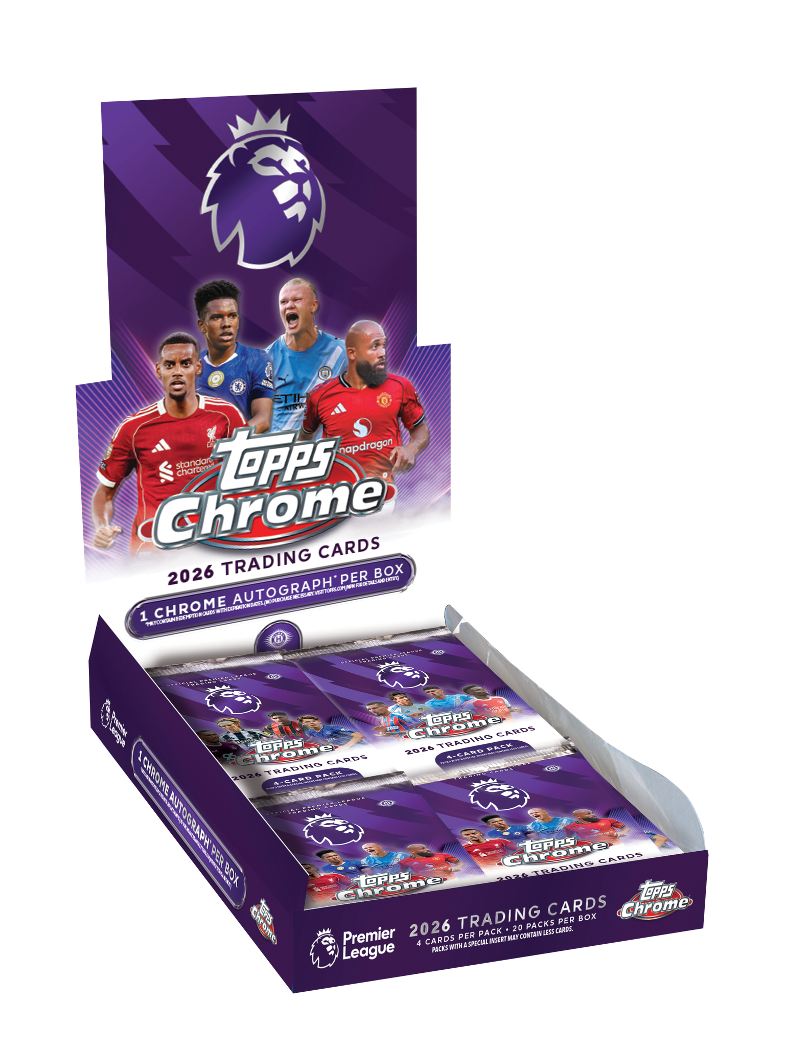 2026 Topps Chrome Premier League Soccer Hobby Box