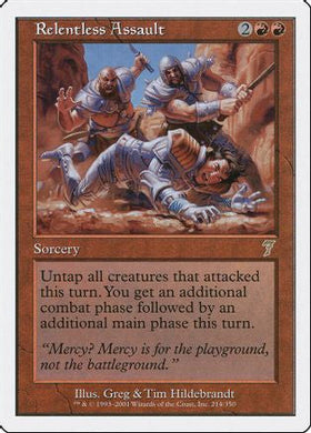 Relentless Assault (7ED-214) - 7th Edition Foil