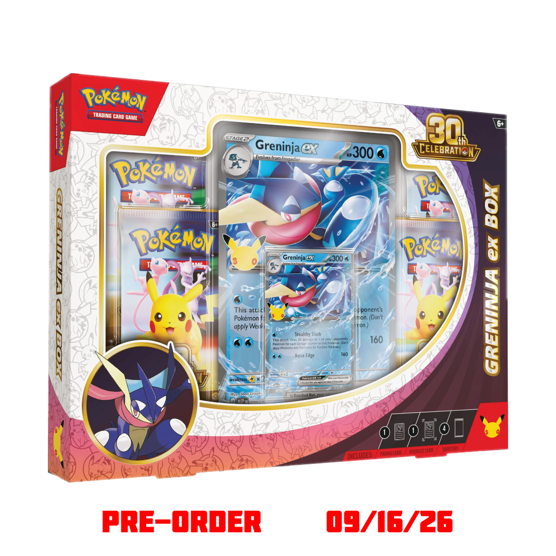 Pokémon 30th Celebration Greninja ex Box