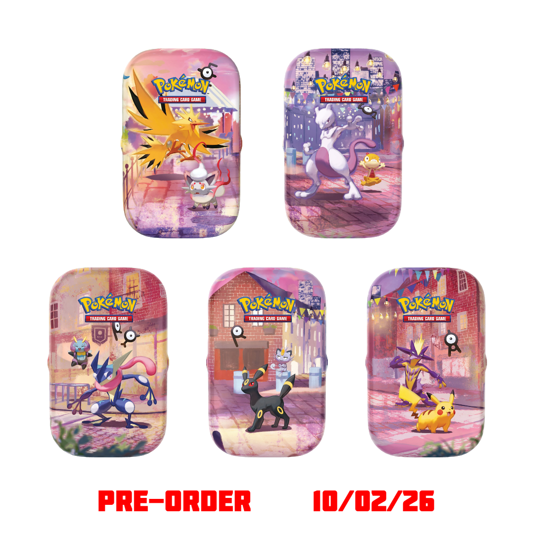 Pokémon 30th Celebration Mini Tin Night Collection (Set of 5)