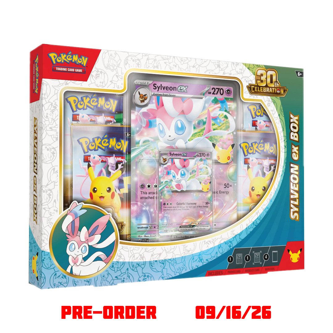 Pokémon 30th Celebration Sylveon ex Box