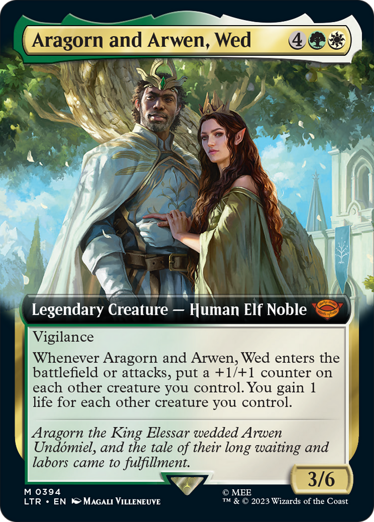 Aragorn and Arwen, Wed - The Lord of the Rings: Tales of Middle-earth: (Extended Art)