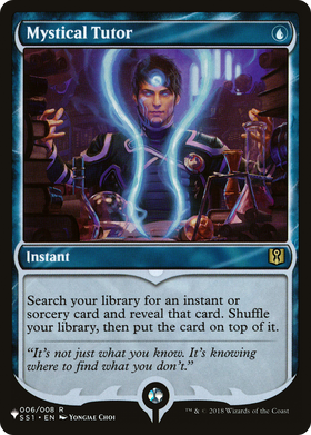 Mystical Tutor (LIST-SS1-6) - The List
