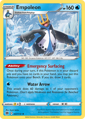 Empoleon 37 172 Brilliant Stars Holofoil
