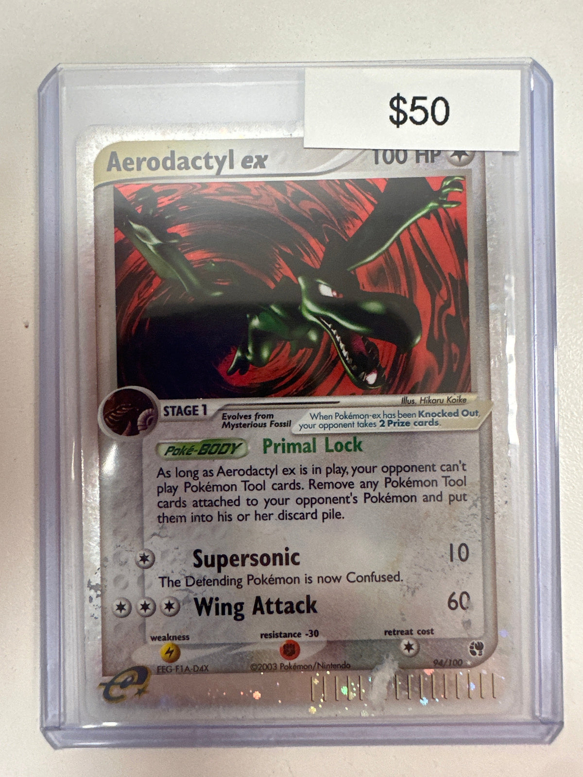 Pokemon Aerodactyl ex 94/100