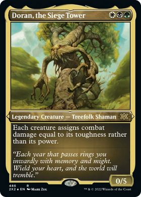 Doran, the Siege Tower (2X2-486) - Double Masters 2022 Etched Foil