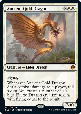 Ancient Gold Dragon (CLB-003) - Commander Legends: Battle for Baldur's Gate