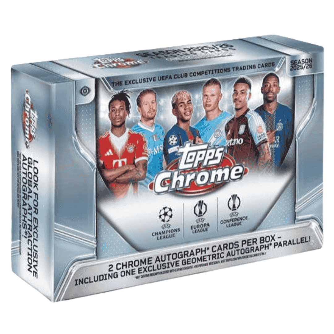 2025/26 Topps UEFA Club Competitions Chrome Soccer Delight Box