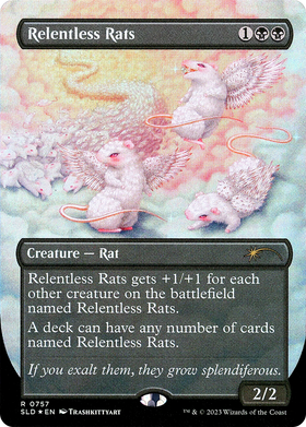 Relentless Rats (SLD-757) - Secret Lair Drop (Borderless) Foil
