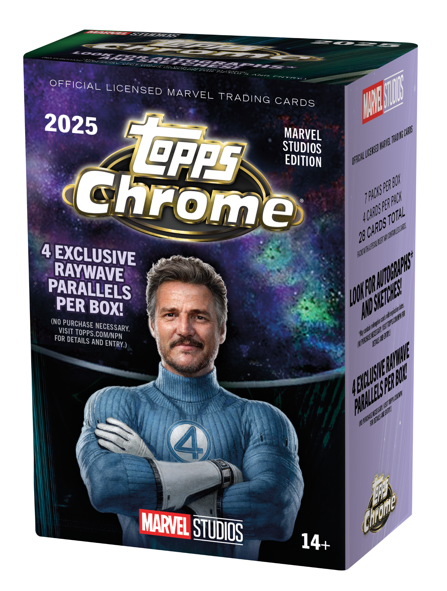 2025 Topps Marvel Studios Chrome Blaster 40 Box Case