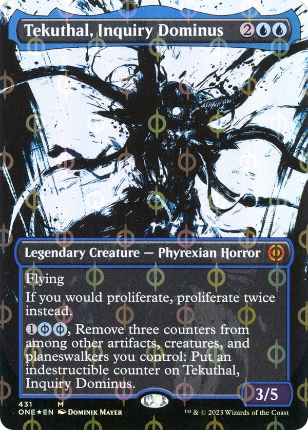 Tekuthal, Inquiry Dominus (Showcase) (Step-and-Compleat Foil) - 431 - (Phyrexia: All Will Be One)